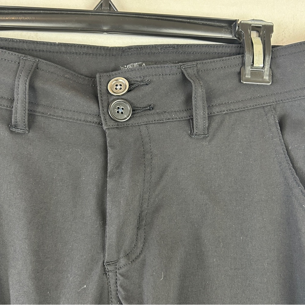 Prana black cargo convertible pants size 4 outdoor hiking - Picture 3 of 9
